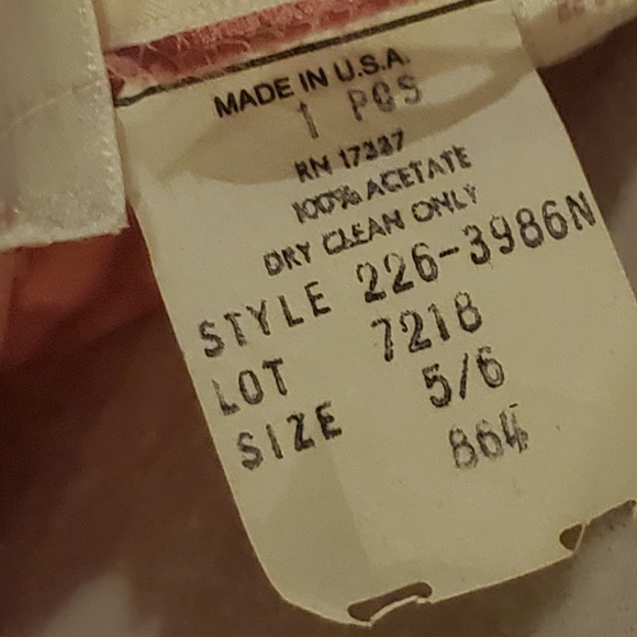 Vintage 80s Prom Dress - Picture 5 of 8